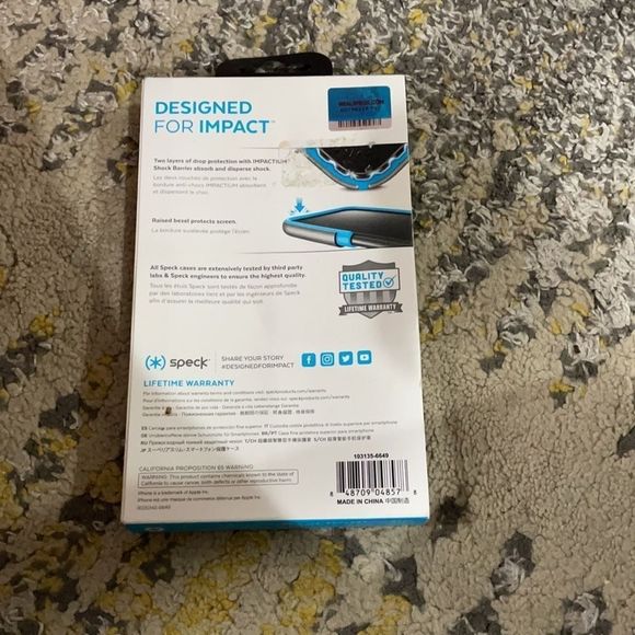 Speck presidio metallic iPhone X case - Picture 5 of 6